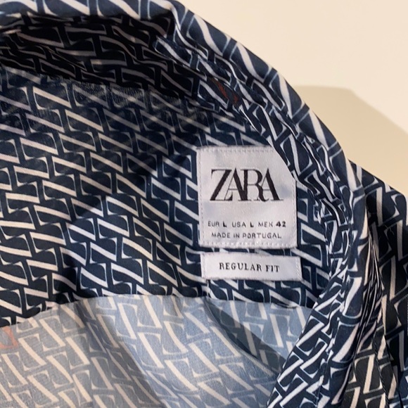Zara men’s silky short sleeve button down shirt - Picture 4 of 4